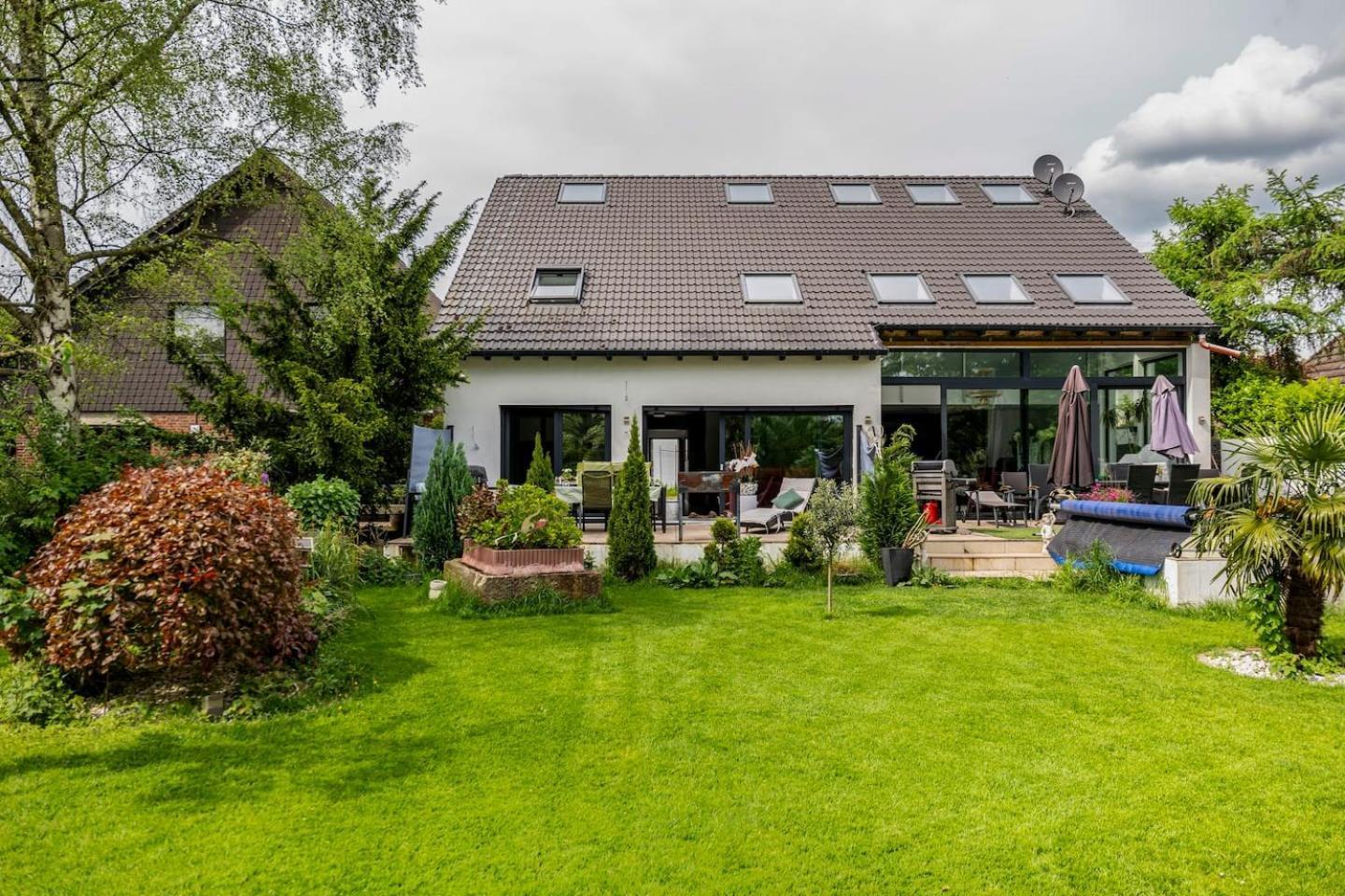 Wunderschoene Terrassenwohnung Mit Blick Ins Gruene! 메어부쉬 외부 사진